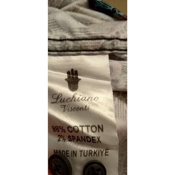 Visconti Limited Edition Skull Print Button Down Shirt Men's Long Sleeve SZ S - Picture 7 of 10